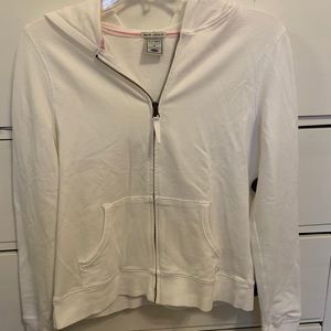 White Zip-up Hoodie